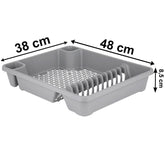 Geschirrständer 48x38cm Ablauf Abtropfständer Abtropfgestell Geschirrabtropfkorb